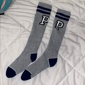 PINK knee high socks